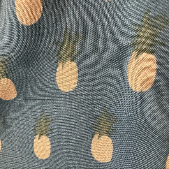 Skeno Jumpsuit Blue‎ and White Pineapple Print size Small - Picture 7 of 7